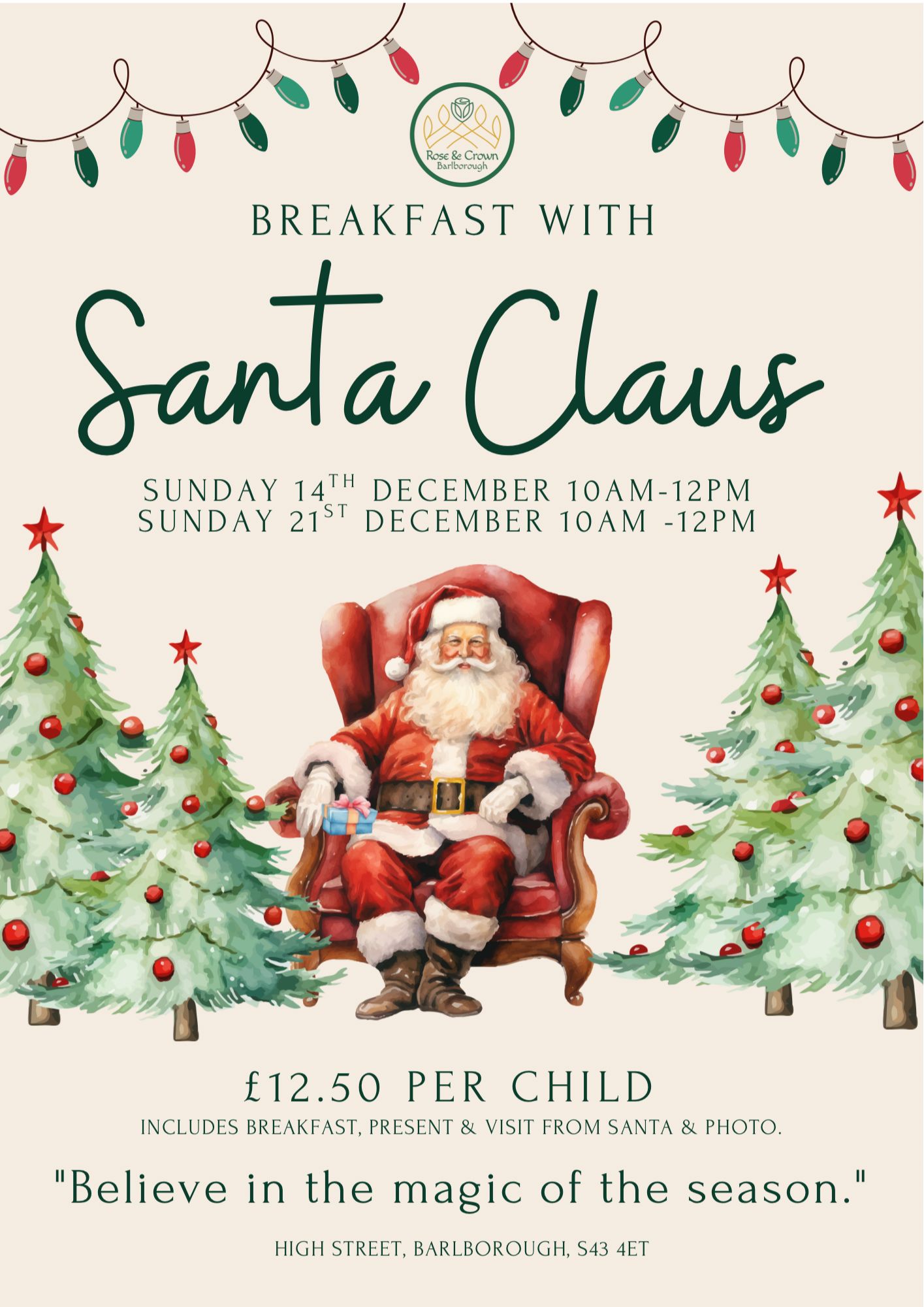 Breakfast With Santa Poster